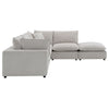 ACME Marisa Beige Boucle Modular Ottoman Model LV04414