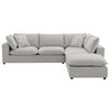 ACME Marisa Beige Boucle Modular Ottoman Model LV04414