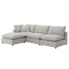 ACME Marisa Beige Boucle Modular Ottoman Model LV04414