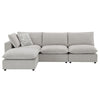 ACME Marisa Beige Boucle Modular Ottoman Model LV04414