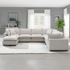 ACME Marisa Beige Boucle Modular Ottoman Model LV04414