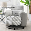 ACME Emee Gray Corduroy Glider Recliner with Swivel Model LV04640