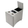 ACME Emee Gray Corduroy Console with USB Port Model LV04641A