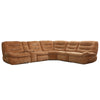 ACME Emmy Orange Chenille Power Motion Sectional Sofa with USB Port Model LV04650