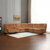 ACME Emmy Orange Chenille Power Motion Sectional Sofa with USB Port Model LV04650