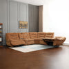 ACME Emmy Orange Chenille Power Motion Sectional Sofa with USB Port Model LV04650