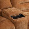 ACME Emmy Orange Chenille Power Motion Sectional Sofa with USB Port Model LV04650
