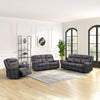ACME Zubaida Dark Gray Polish Microfiber Power Motion Glider Recliner Model LV04672
