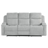 ACME Galya Light Gray Chenille Motion Sofa Model LV04680