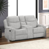 ACME Galya Light Gray Chenille Motion Sofa Model LV04680