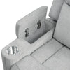 ACME Galya Light Gray Chenille Motion Loveseat with Console Model LV04681
