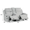 ACME Galya Light Gray Chenille Motion Loveseat with Console Model LV04681