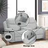 ACME Galya Light Gray Chenille Motion Loveseat with Console Model LV04681