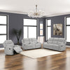 ACME Galya Light Gray Chenille Motion Loveseat with Console Model LV04681