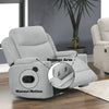 ACME Galya Light Gray Chenille Motion Glider Recliner Model LV04682