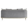 ACME Fernando Gray Chenille & Champagne Sofa with 5 Pillows Model LV04820