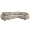 ACME Jonina Beige Chenille Sectional Sofa with 4 Pillows Model LV04840