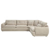 ACME Jonina Beige Chenille Sectional Sofa with 4 Pillows Model LV04840