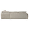 ACME Jonina Beige Chenille Sectional Sofa with 4 Pillows Model LV04840