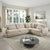 ACME Jonina Beige Chenille Sectional Sofa with 4 Pillows Model LV04840