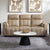ACME Elison Dark Beige Polish Microfiber Motion Sofa Model LV05400