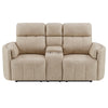 ACME Elison Dark Beige Polish Microfiber Motion Loveseat with Console Model LV05401