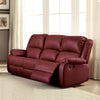 ACME Zuriel Red Synthetic Leather Motion Sofa Model LV52150
