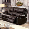 ACME Zuriel Brown Synthetic Leather Motion Sofa Model LV52280