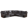 ACME Saul Espresso Leather Aire Power Motion Sectional Sofa Model LV54155