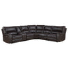 ACME Saul Espresso Leather Aire Power Motion Sectional Sofa Model LV54155