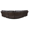 ACME Saul Espresso Leather Aire Power Motion Sectional Sofa Model LV54155