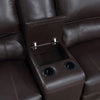ACME Saul Espresso Leather Aire Power Motion Sectional Sofa Model LV54155