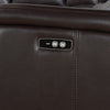 ACME Saul Espresso Leather Aire Power Motion Sectional Sofa Model LV54155