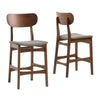 Modrest Lynn Modern Grey & Walnut Counter Chair (Set Of 2) Model VGMA-MI-861-BC24