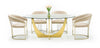 Modrest Chambers Glass & Gold Dining Table Model VGGM-DT-DOLORES-DT