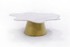 Modrest Gabbro High Glam White Marble And Gold Coffee Table Model VGODLZ-220C-H