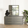 Modrest Manhattan Contemporary Grey And Gold DresserModel VGMA-BR-127-DR