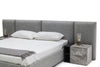 Eastern King Nova Domus Maranello Modern Grey Fabric Bed With Two Nightstands Model VGMABR-121-GRY-BED-EK