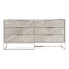 Marbella Italian Modern Grey Marble Dresser