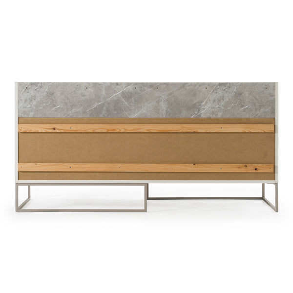 Marbella Italian Modern Grey Marble Dresser