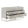 Marbella Italian Modern Grey Marble Dresser