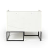 Nova Domus Marbella Italian Modern White Marble Nightstand Model VGACMARBELLA-NS