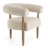 Modrest Marchland Modern Beige Fabric & Oak Accent Chair Model VGMF-L3175-BGE
