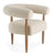 Modrest Marchland Modern Beige Fabric & Oak Accent Chair Model VGMF-L3175-BGE