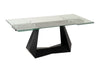 Modrest Maroney Modern Black And Glass Extendable 70 5" | 106" Dining Table Model VGNS-GD8780-B