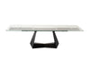 Modrest Maroney Modern Black And Glass Extendable 70 5" | 106" Dining Table Model VGNS-GD8780-B