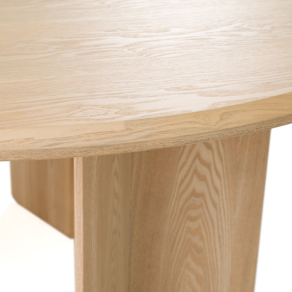Masuda Modern Natural Ash Round Dining Table