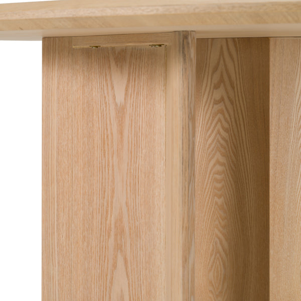 Masuda Modern Natural Ash Round Dining Table