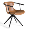 Modrest Maureen Modern Camel & Black Dining Chair Model VGHR3571-CML-DC