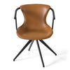 Modrest Maureen Modern Camel & Black Dining Chair Model VGHR3571-CML-DC